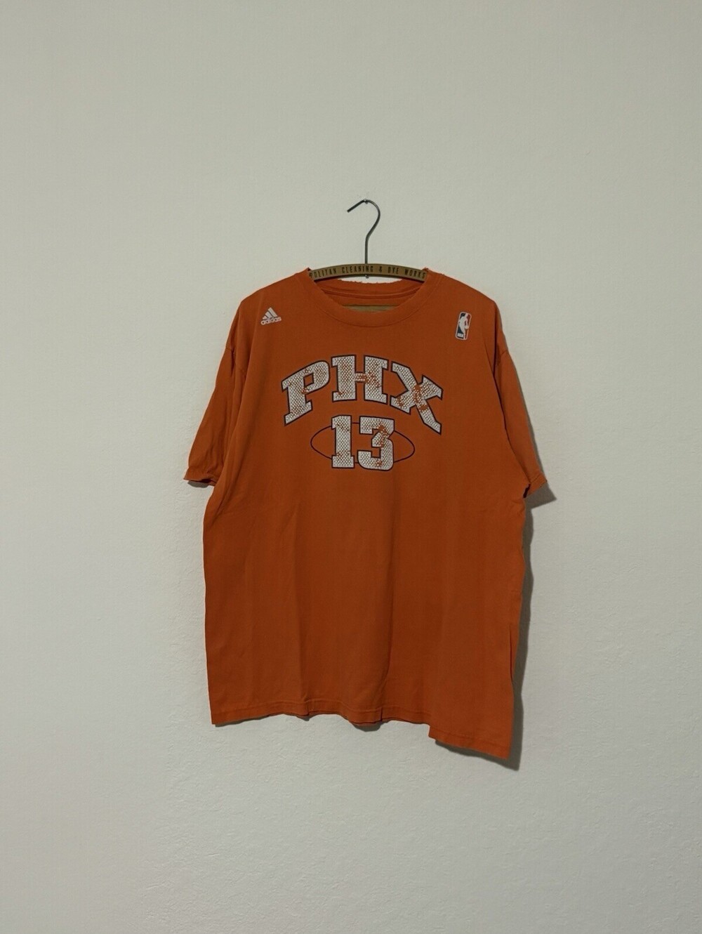 Steve Nash Distressed Faded Phoenix Suns Adidas NBA Jersey Shirt Size XL
